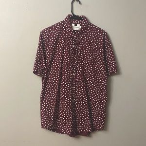 TOPMAN mens medium button down shirt